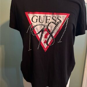 Guess Black Organic Cotton Top